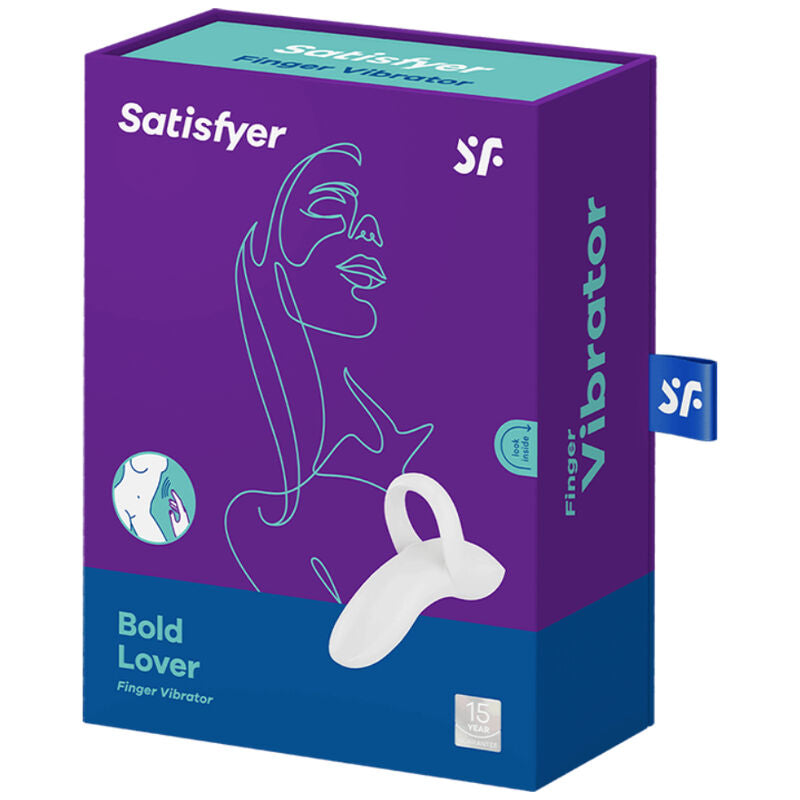 SATISFYER - BOLD LOVER FINGER VIBRATOR WHITE - NOCTURNA DESIRES