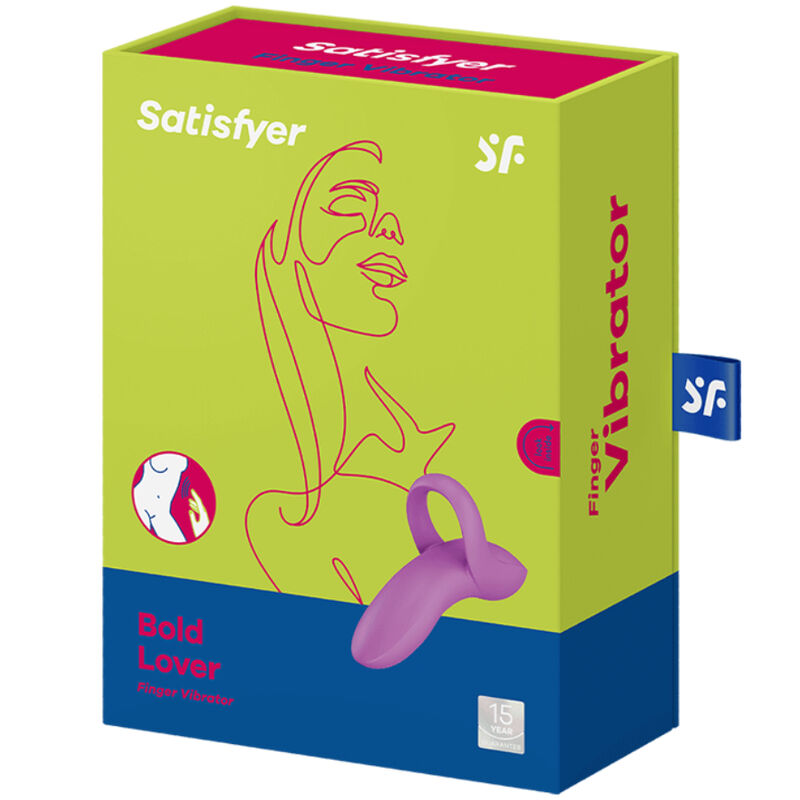 SATISFYER - BOLD LOVER FINGER VIBRATOR PINK - NOCTURNA DESIRES