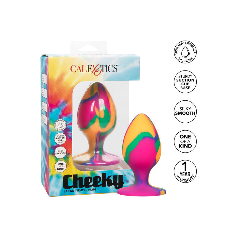 CALEXOTICS - CHEEKY LARGE TIE-DYE PLUG ANAL - NOCTURNA DESIRES