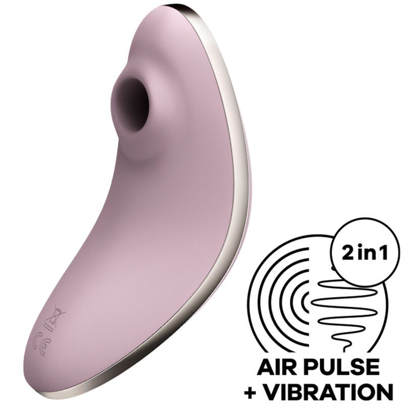 SATISFYER - VULVA LOVER 1 AIR PULSE STIMULATOR & VIBRATOR VIOLET - NOCTURNA DESIRES
