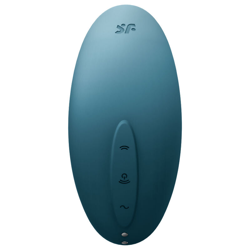 SATISFYER - VULVA LOVER 2 AIR PULSE STIMULATOR & VIBRATOR BLUE - NOCTURNA DESIRES