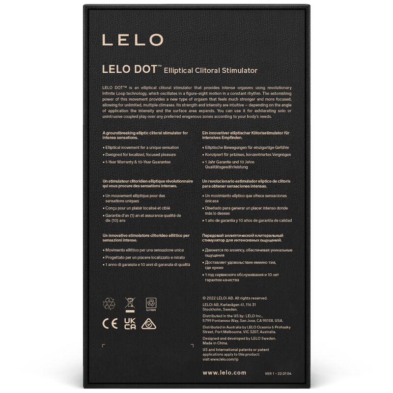 LELO - DOT CLITORIS STIMULATOR - PINK - NOCTURNA DESIRES