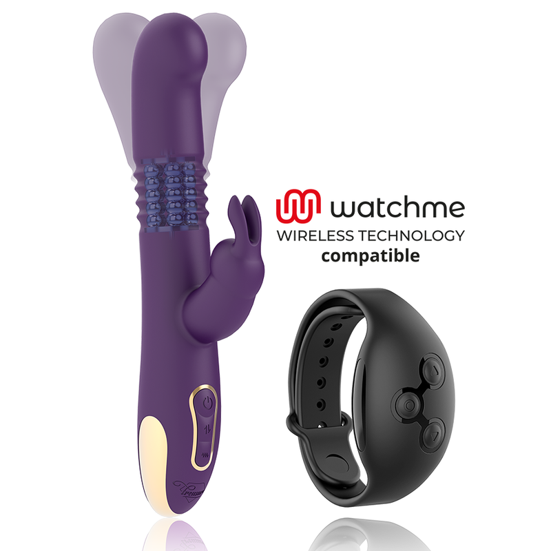 TREASURE - BASTIAN RABBIT UP & DOWN, ROTATOR & VIBRATOR COMPATIBLE WITH WATCHME WIRELESS TECHNOLOGY - NOCTURNA DESIRES