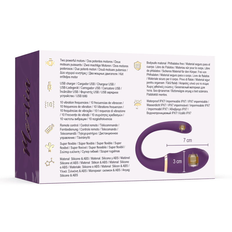 TREASURE - MERLIN DOUBLE COUPLE VIBRATOR REMOTE CONTROL - NOCTURNA DESIRES