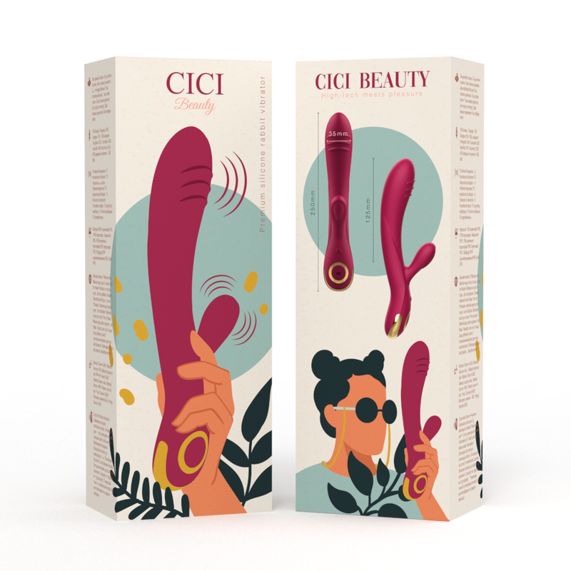 CICI BEAUTY - PREMIUM SILICONE RABBIT VIBRATOR - NOCTURNA DESIRES