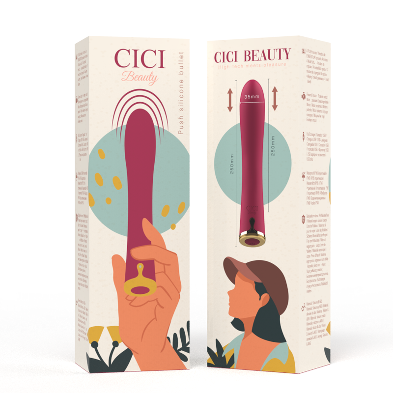 CICI BEAUTY - PREMIUM SILICONE PUSH BULLET - NOCTURNA DESIRES