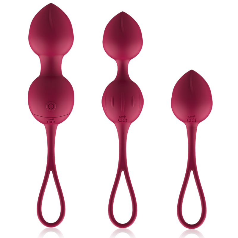 CICI BEAUTY - PREMIUM SILICONE 3 VIBRATING KEGEL BEADS REMOTE CONTROL - NOCTURNA DESIRES