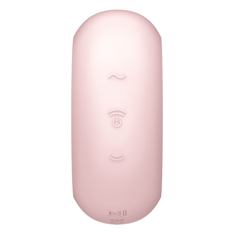 SATISFYER - PRO TO GO 3 DOUBLE AIR PULSE STIMULATOR & VIBRATOR PINK - NOCTURNA DESIRES