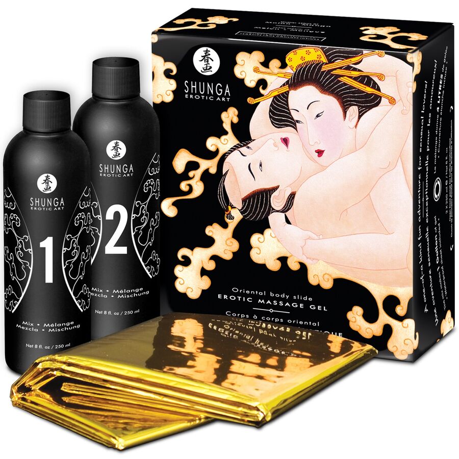 SHUNGA - ORIENTAL MELON MANGO EROTIC BODY TO BODY MASSAGE GEL SHUNGA KITS  NOCTURNA DESIRES