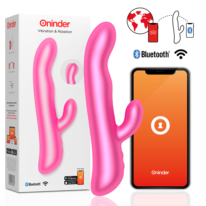 ONINDER - OSLO VIBRATION & ROTATION PINK - FREE APP - NOCTURNA DESIRES