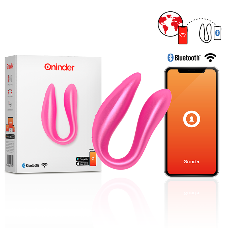 ONINDER - LISBOA PINK G-POINT & CLITORIS STIMULATOR - FREE PINK APP - NOCTURNA DESIRES