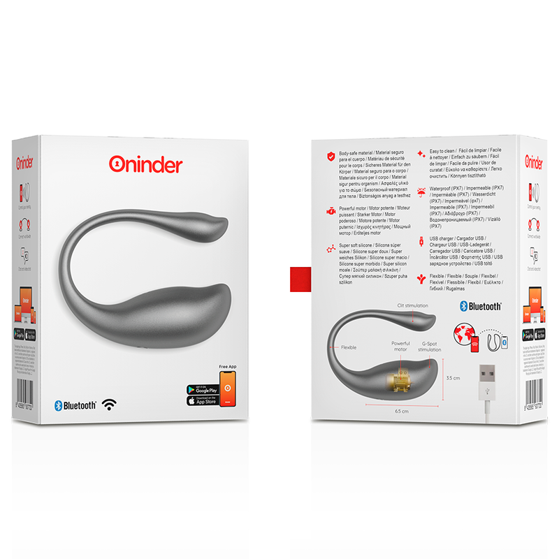 ONINDER - NAIROBI VIBRATING EGG BLACK - FREE APP - NOCTURNA DESIRES