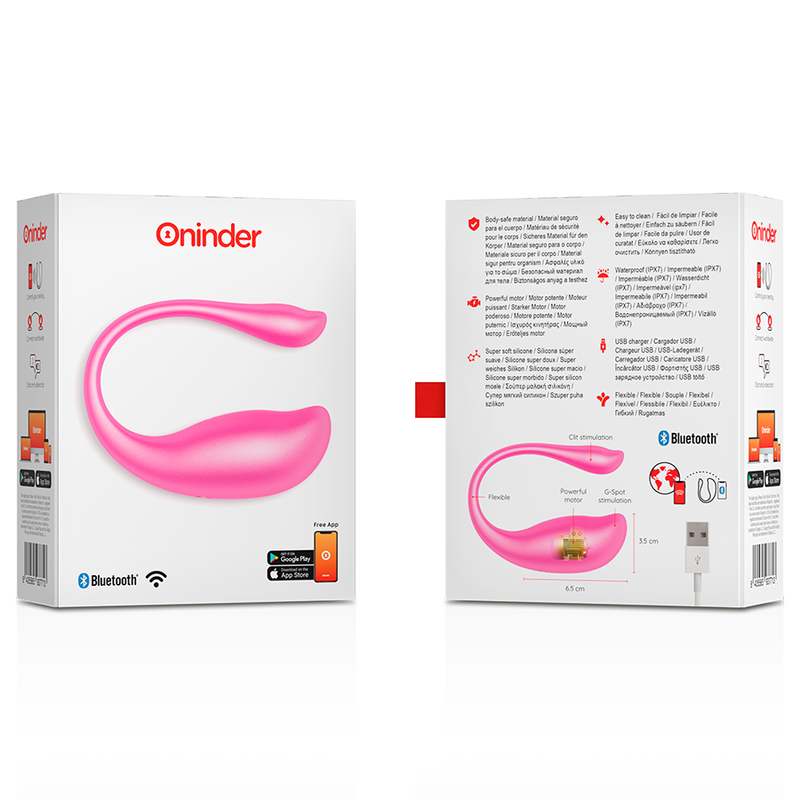 ONINDER - NAIROBI VIBRATING EGG PINK - FREE APP - NOCTURNA DESIRES