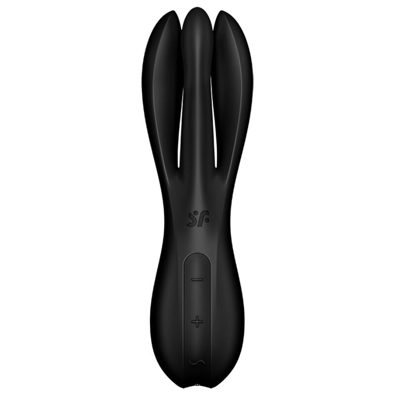SATISFYER - THREESOME 2 VIBRATOR BLACK SATISFYER VIBRATOR  NOCTURNA DESIRES