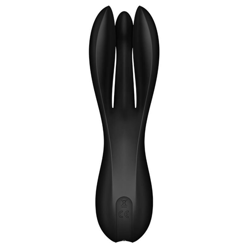 SATISFYER - THREESOME 2 VIBRATOR BLACK SATISFYER VIBRATOR  NOCTURNA DESIRES