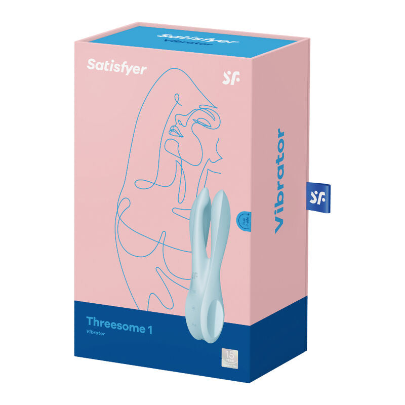 SATISFYER - THREESOME 1 VIBRATOR BLUE - NOCTURNA DESIRES