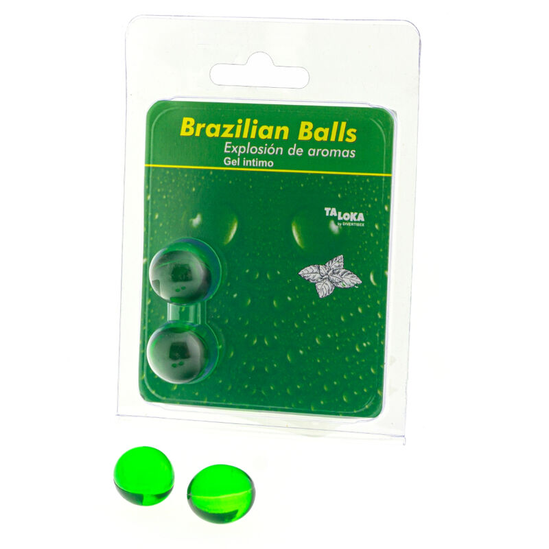 TALOKA - 2 BRAZILIAN BALLS MINT INTIMATE GEL - NOCTURNA DESIRES