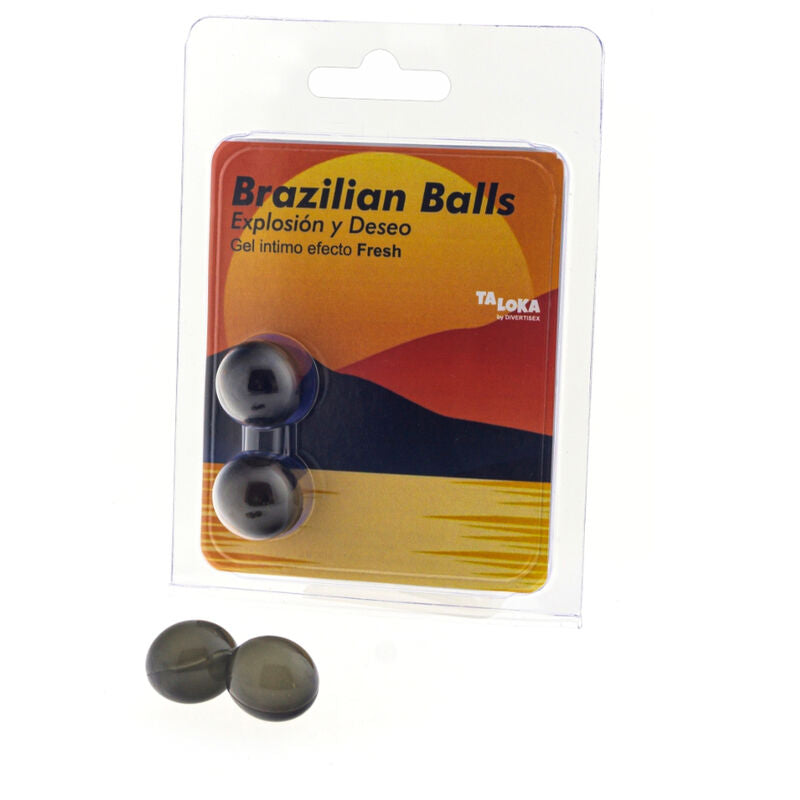 TALOKA - 2 BRAZILIAN BALLS FRESH EFFECT EXCITING GEL - NOCTURNA DESIRES