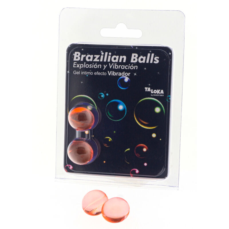 TALOKA - 2 BRAZILIAN BALLS VIBRATING EFFECT EXCITING GEL - NOCTURNA DESIRES