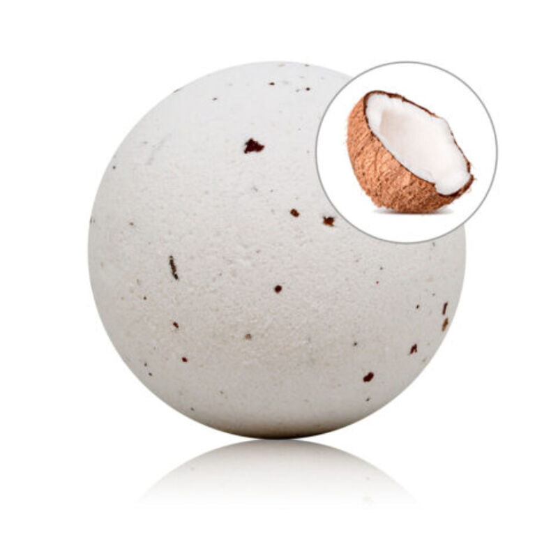 TALOKA - COCONUT SCENTED BATH BOMB WITH ROSE PETALS - NOCTURNA DESIRES