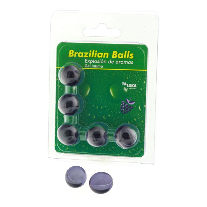 TALOKA - 5 BRAZILIAN BALLS BERRIES INTIMATE GEL - NOCTURNA DESIRES