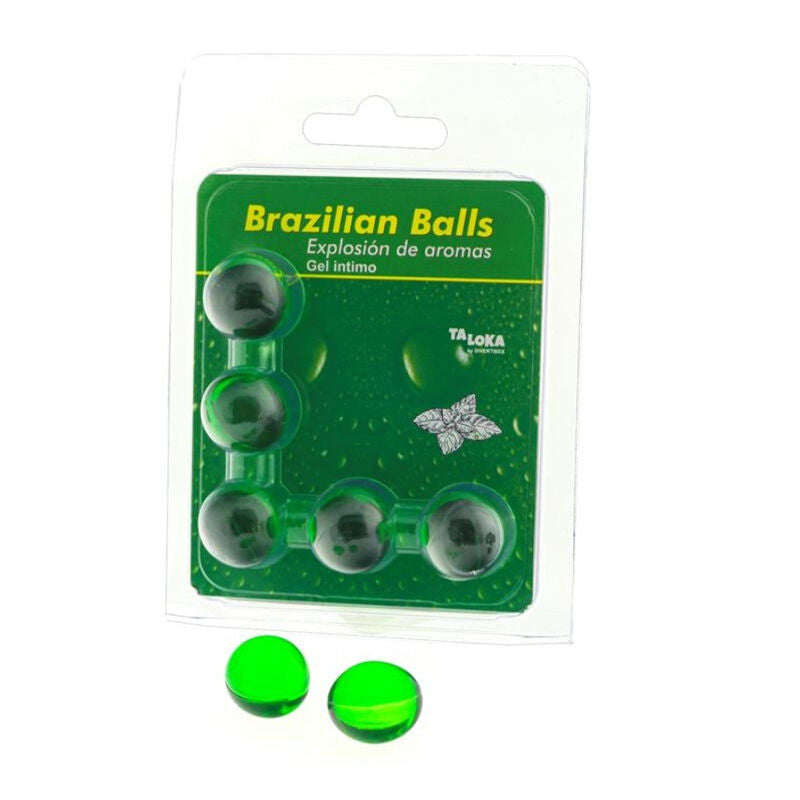 TALOKA - 5 BRAZILIAN BALLS MINT INTIMATE GEL - NOCTURNA DESIRES