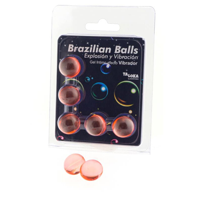 TALOKA - 5 BRAZILIAN BALLS VIBRATING EFFECT EXCITING GEL - NOCTURNA DESIRES