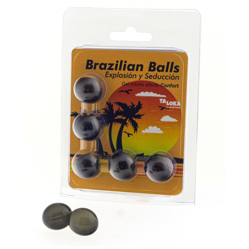 TALOKA - 5 BRAZILIAN BALLS COMFORT EFFECT EXCITING GEL - NOCTURNA DESIRES
