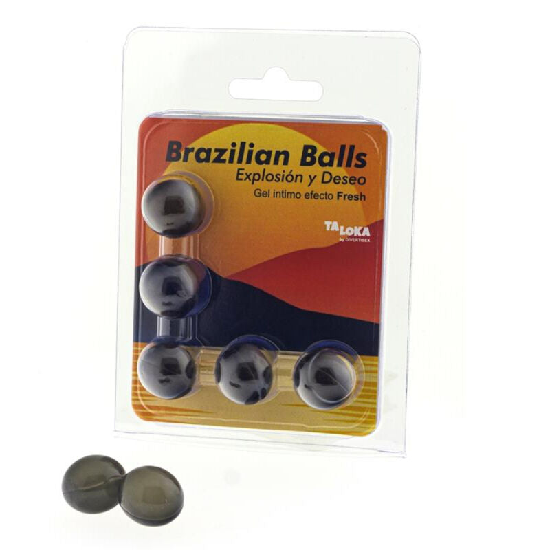 TALOKA - 5 BRAZILIAN BALLS FRESH EFFECT EXCITING GEL - NOCTURNA DESIRES
