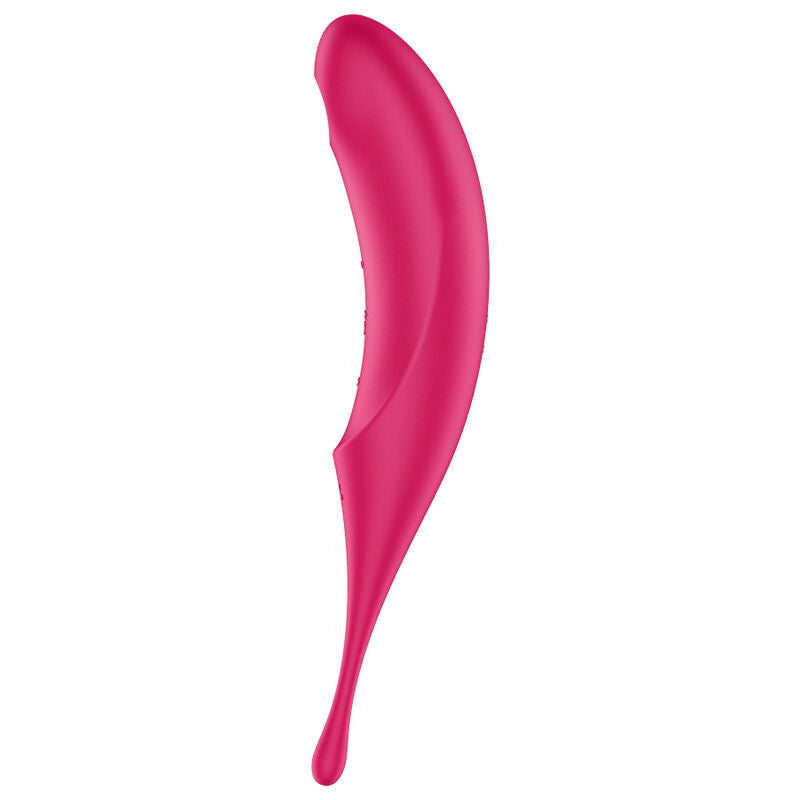 SATISFYER - TWIRLING PRO AIR PULSE STIMULATOR & VIBRATOR RED - NOCTURNA DESIRES