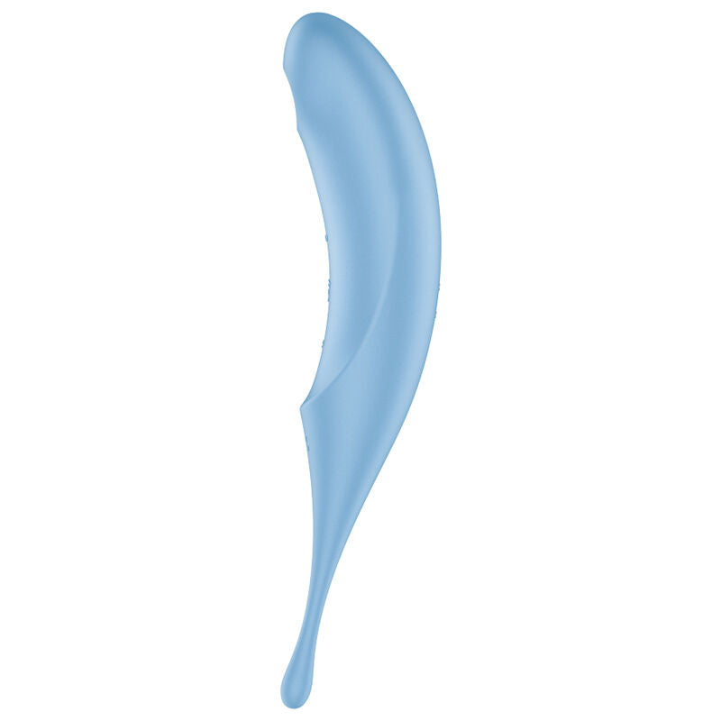 SATISFYER - TWIRLING PRO AIR PULSE STIMULATOR & VIBRATOR BLUE - NOCTURNA DESIRES