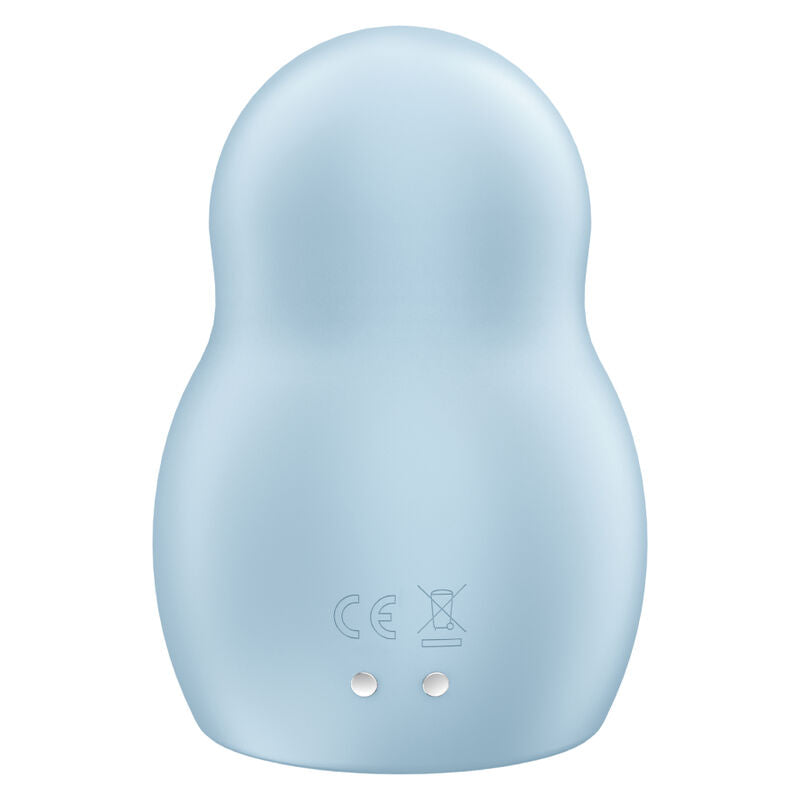 SATISFYER - PRO TO GO 1 DOUBLE AIR PULSE STIMULATOR & VIBRATOR BLUE - NOCTURNA DESIRES