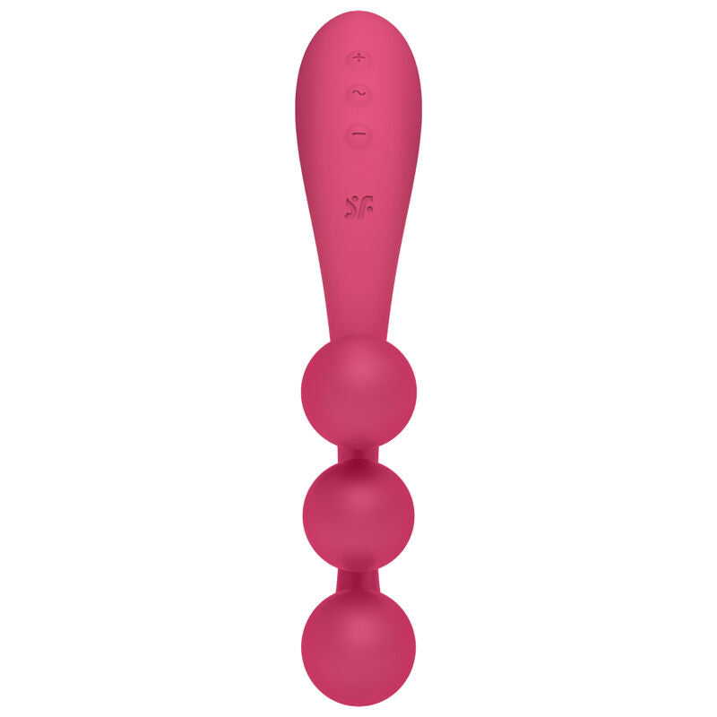 SATISFYER - TRI BALL 1 MULTI VIBRATOR RED - NOCTURNA DESIRES