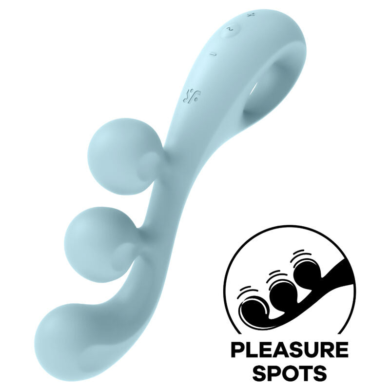 SATISFYER - TRI BALL 2 MULTI VIBRATOR BLUE - NOCTURNA DESIRES
