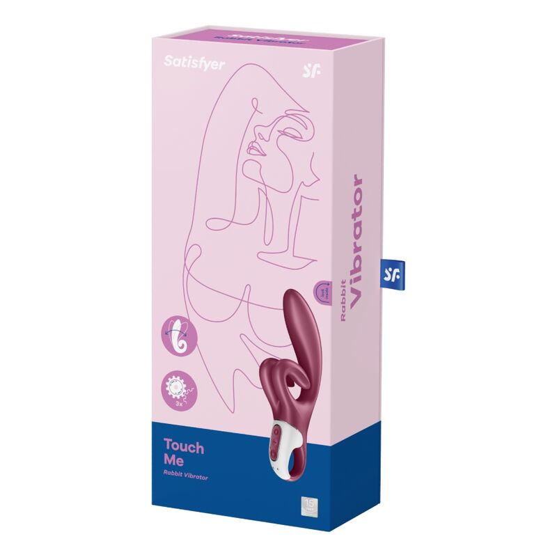 SATISFYER - TOUCH ME RABBIT VIBRATION RED - NOCTURNA DESIRES