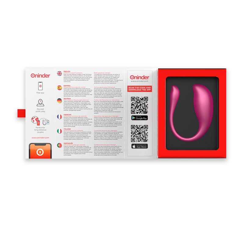 ONINDER - NAIROBI VIBRATING EGG PINK - FREE APP - NOCTURNA DESIRES