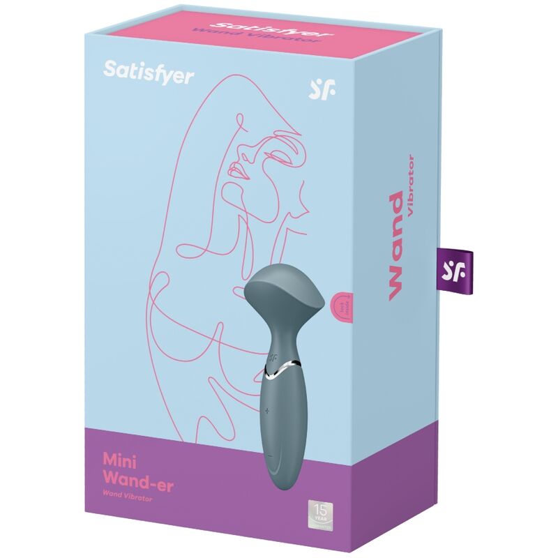SATISFYER - MINI WOND-ER GREY - NOCTURNA DESIRES
