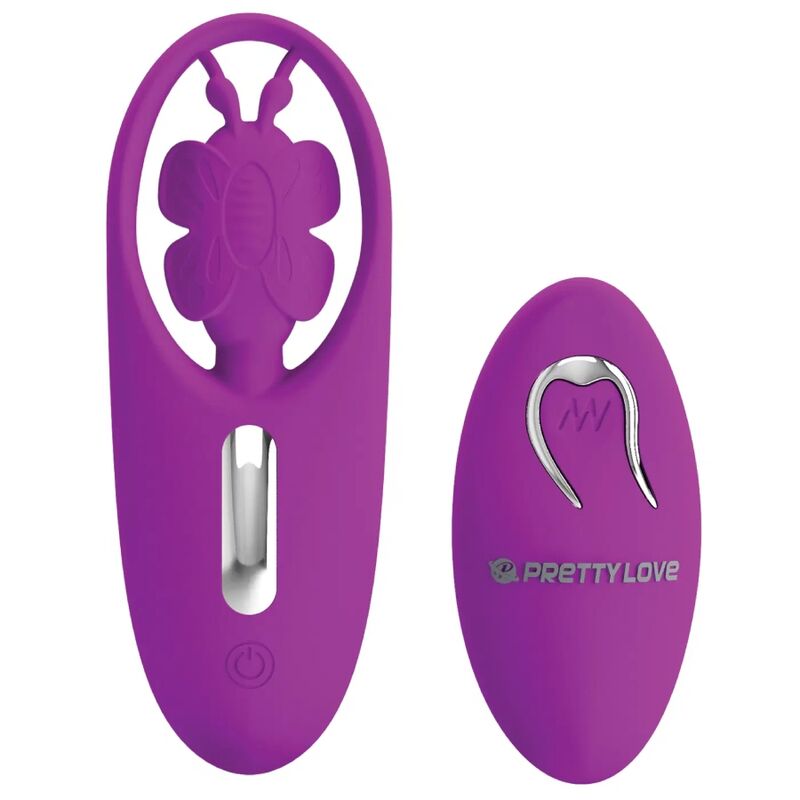 PRETTY LOVE - DANCING BUTTERFLY STIMULATOR FOR PANTIES WITH REMOTE CONTROL LILAC - NOCTURNA DESIRES