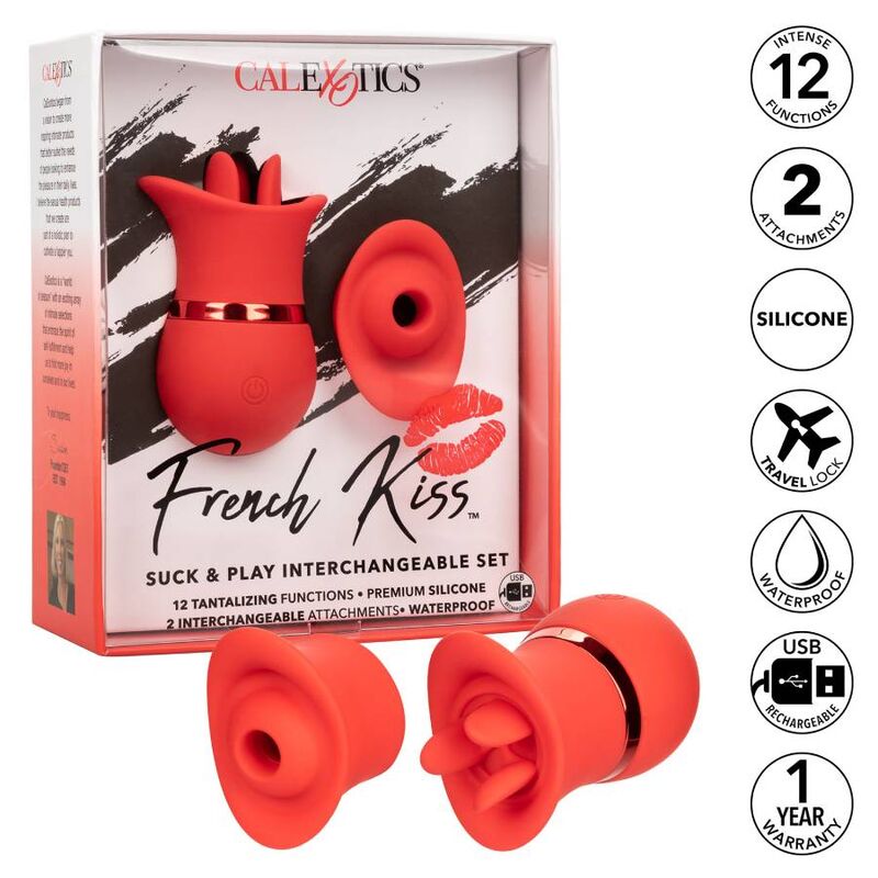 CALEXOTICS - FRENCH KISS SUCK & PLAY SET - NOCTURNA DESIRES