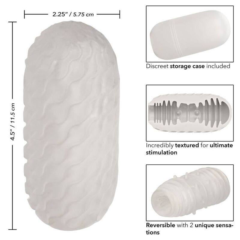 CALEXOTICS - REVERSIBLE RIBBED STROKER - NOCTURNA DESIRES