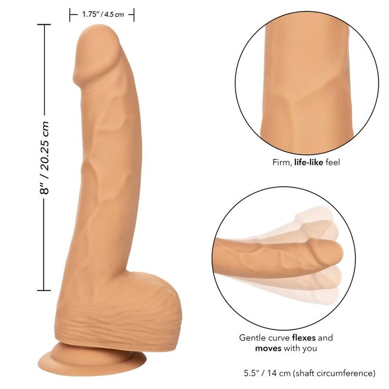 CALEXOTICS - SILICONE STUDS 20.32 CM SKIN - NOCTURNA DESIRES