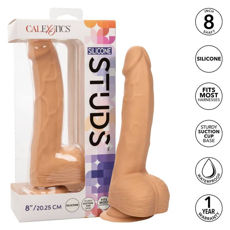CALEXOTICS - SILICONE STUDS 20.32 CM SKIN - NOCTURNA DESIRES