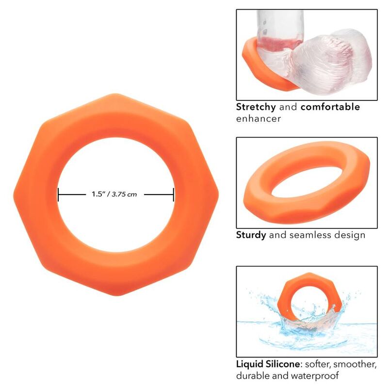 CALEXOTICS - ALPHA SEXAGON RING ORANGE - NOCTURNA DESIRES