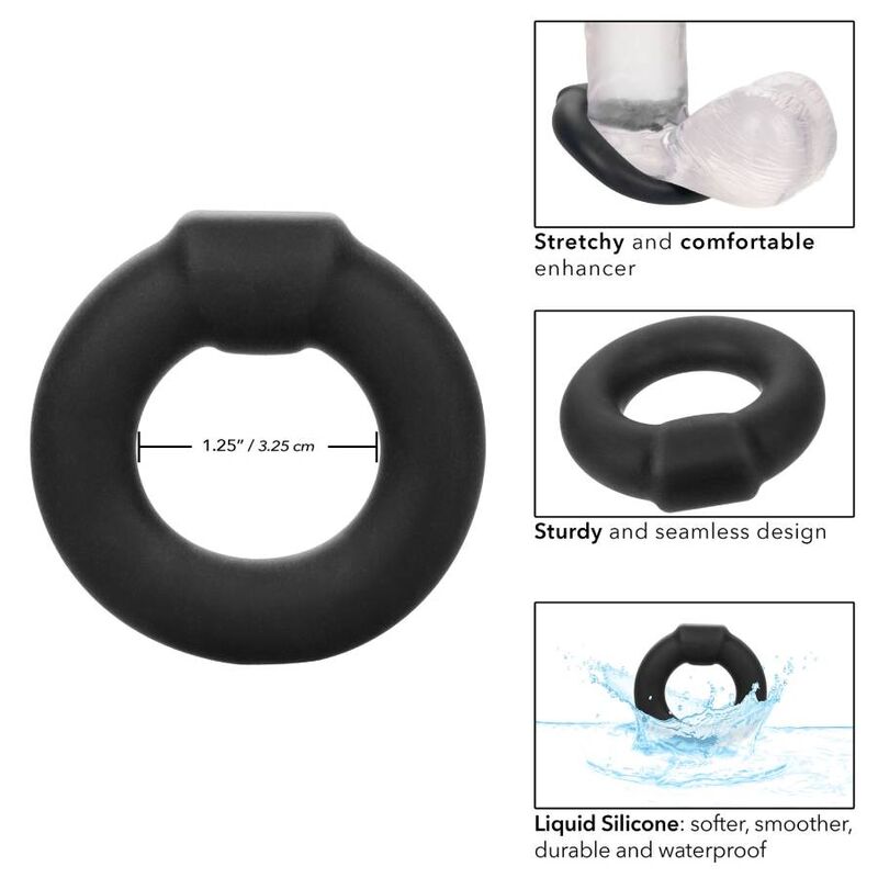 CALEXOTICS - ALPHA OPTIMUM RING BLACK - NOCTURNA DESIRES