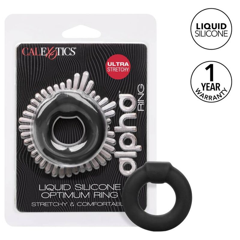 CALEXOTICS - ALPHA OPTIMUM RING BLACK - NOCTURNA DESIRES