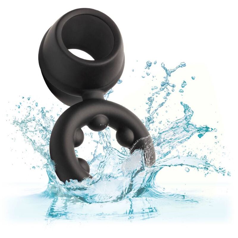 CALEXOTICS - ALPHA DUAL MAGNUM RING BLACK - NOCTURNA DESIRES