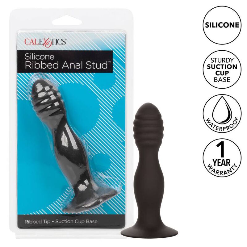 CALEXOTICS - RIBBED ANAL STUD - NOCTURNA DESIRES