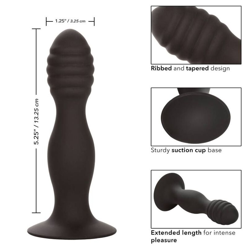 CALEXOTICS - RIBBED ANAL STUD - NOCTURNA DESIRES