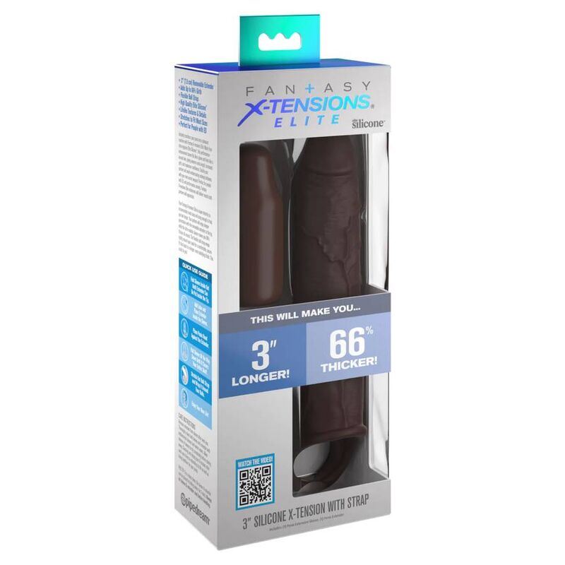 FANTASY X- TENSIONS - PIPEDREAMS EXTENSION W STRAP 17,78 CM BROWN - NOCTURNA DESIRES