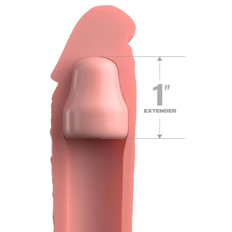 FANTASY X- TENSIONS - PIPEDREAMS SLEEVE 17,78 CM + 2,54 CM PLUG SKIN - NOCTURNA DESIRES